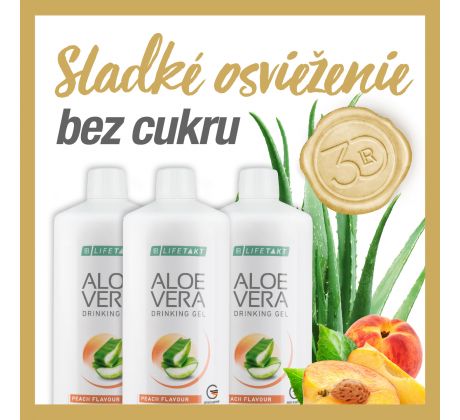 Aloe Vera gel Broskyňa 3 x 1 liter